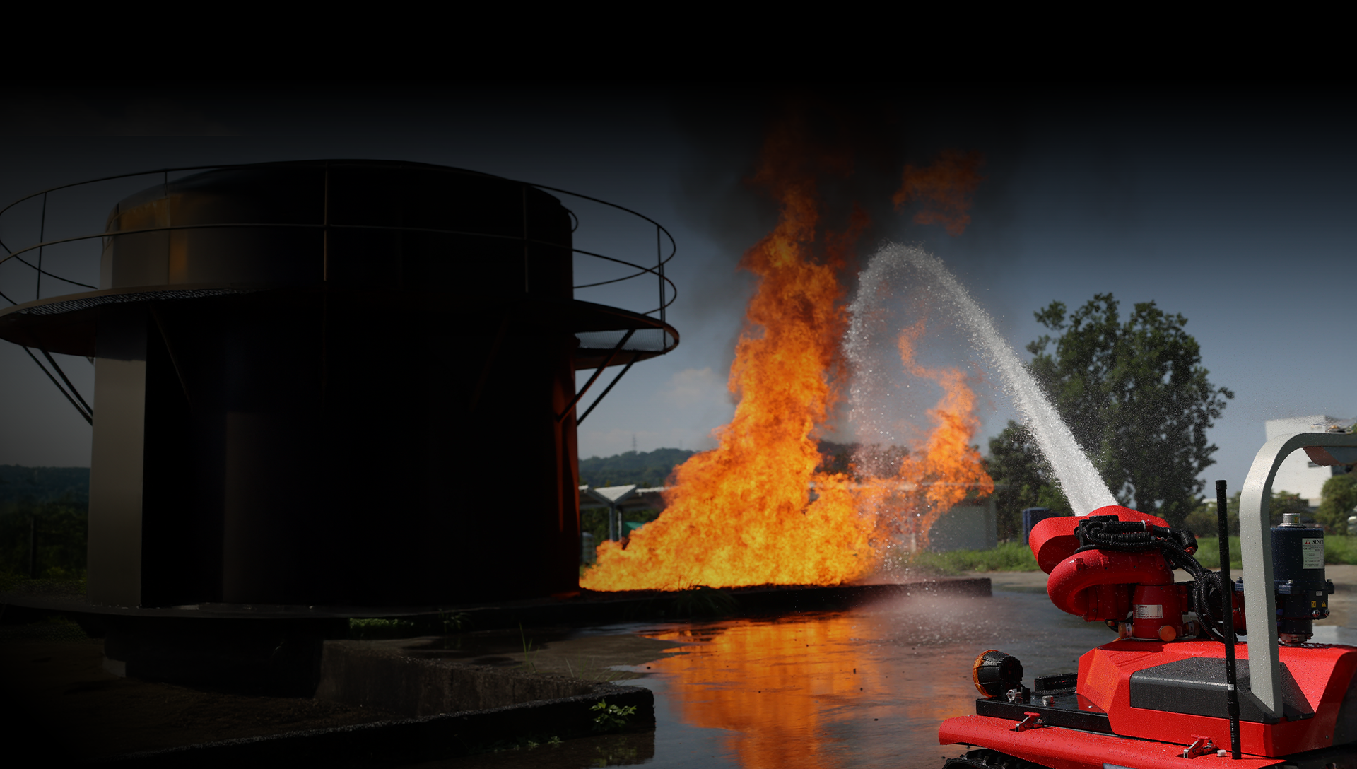 Motionnex autonomous robot in a hazardous environment